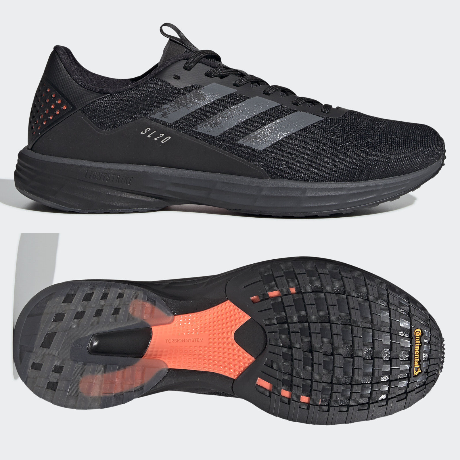 adidas SL20 Mens Running Shoes Core Black โ SWB Boots