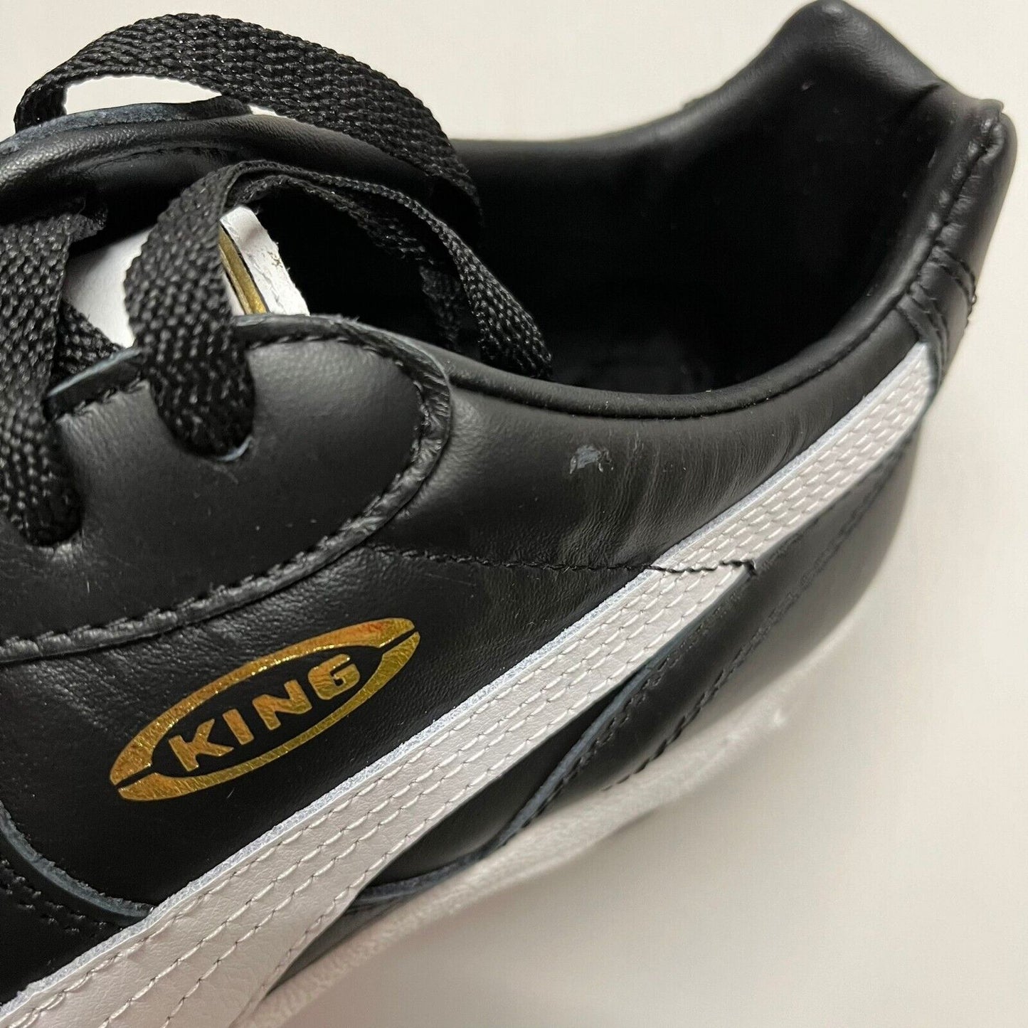 Puma King Allround Turf TT Mens Leather Football Boots Black Astro Trainers