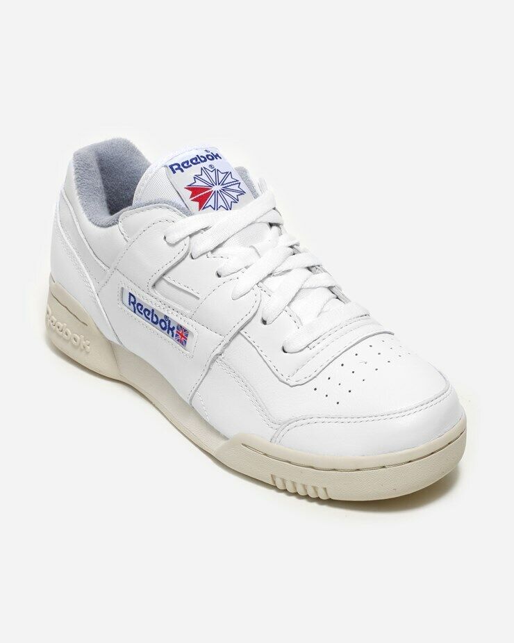 Reebok classics white leather workout plus Clearance