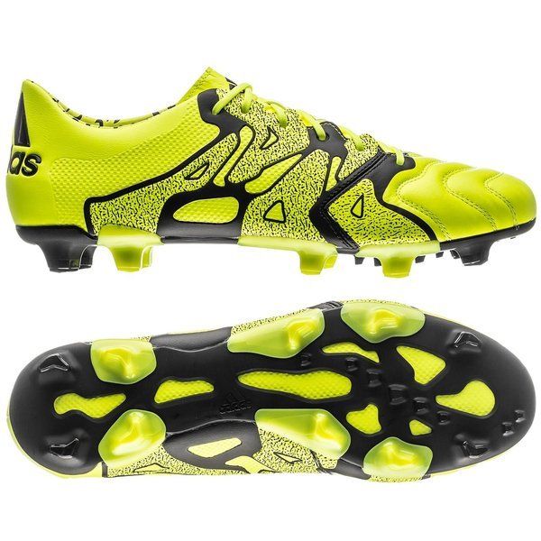 adidas X 15.1 FG Leather Mens Solar Yellow SWB Boots