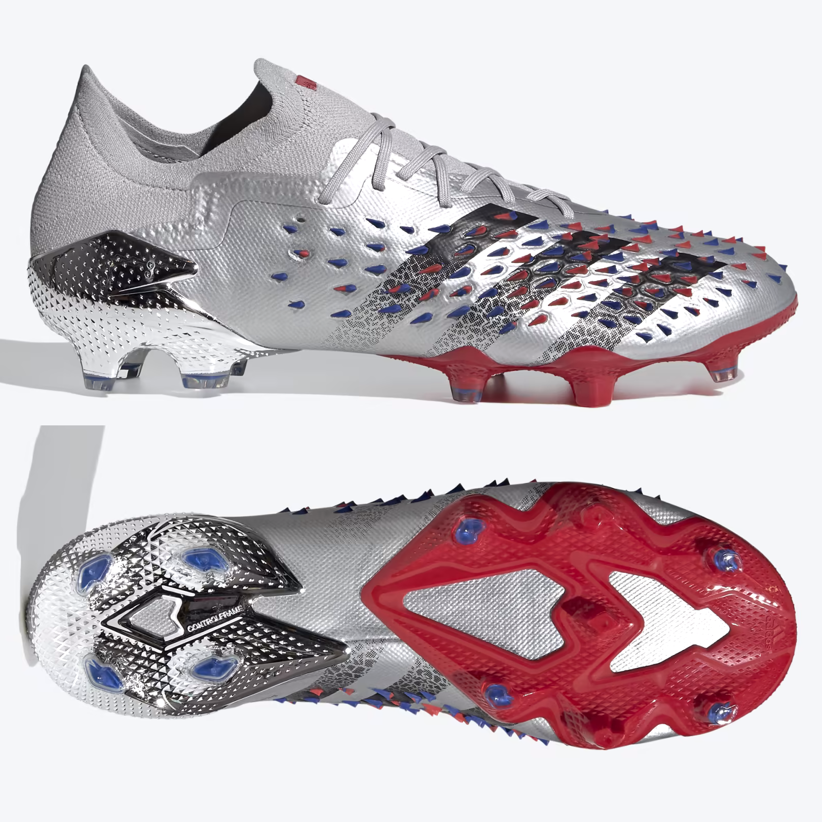 Silver predator football deals boots