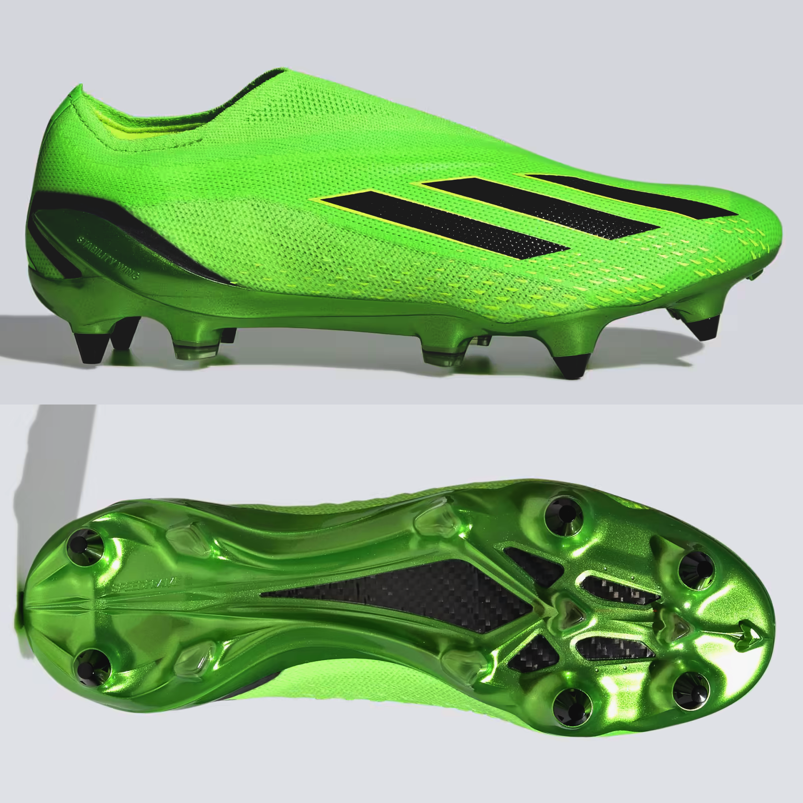 Green adidas soccer boots best sale