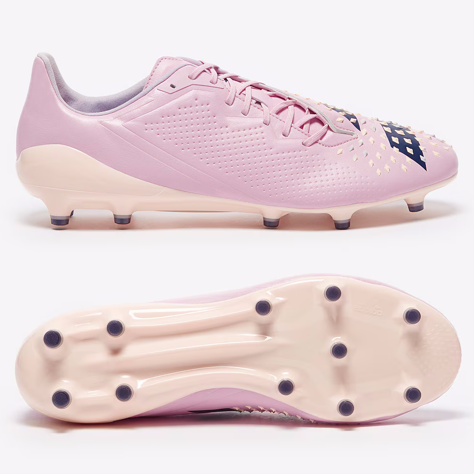 Pink predator football boots clearance