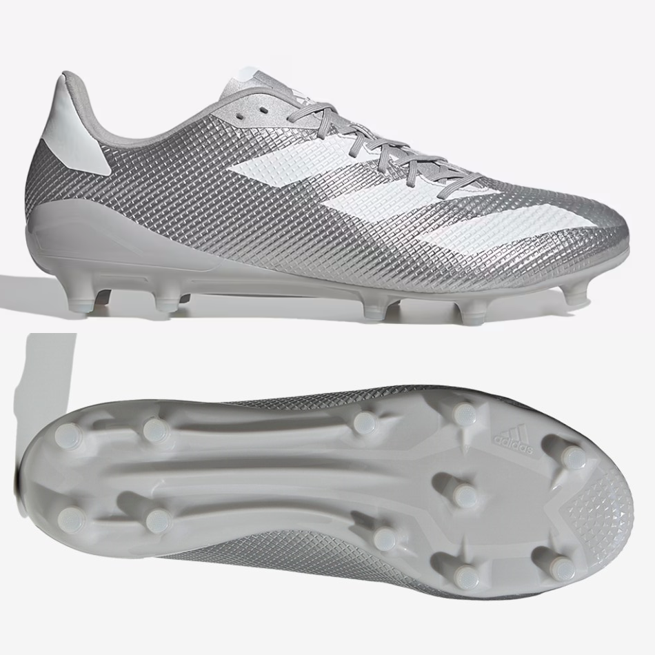 adidas Adizero RS7 FG Mens Silver Metallic SWB Boots