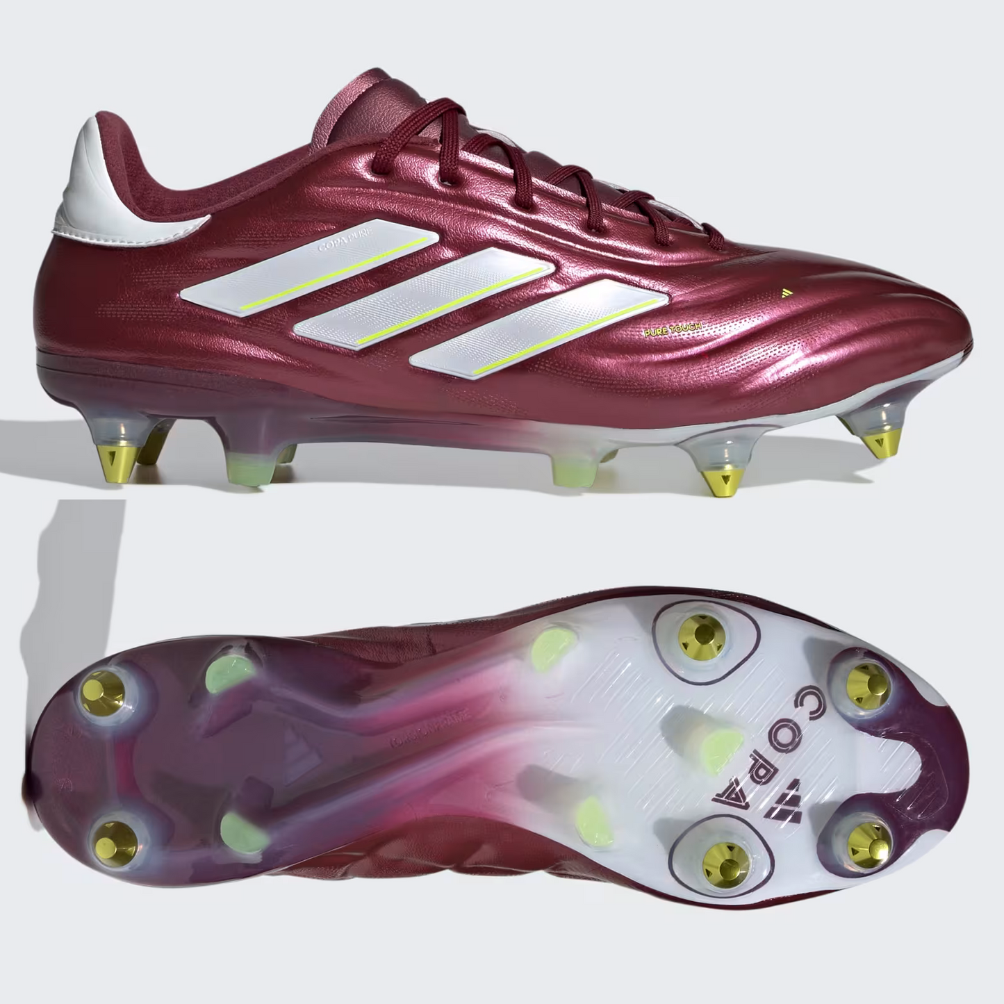 adidas Copa Pure 2.1 SG Mens - Energy Citrus - Shadow Red
