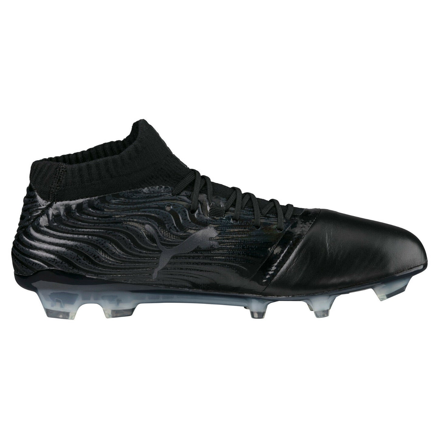Puma ONE 18.1 FG Leather Mens - Black