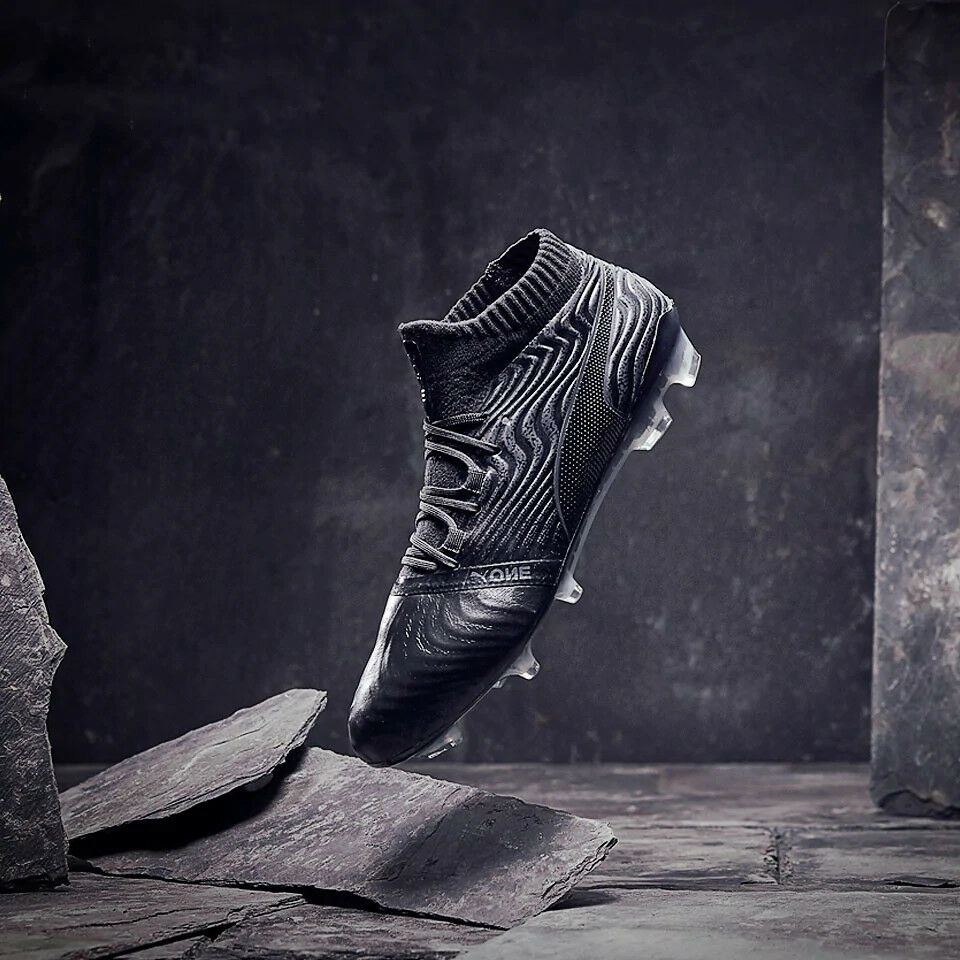 Puma ONE 18.1 FG Leather Mens - Black