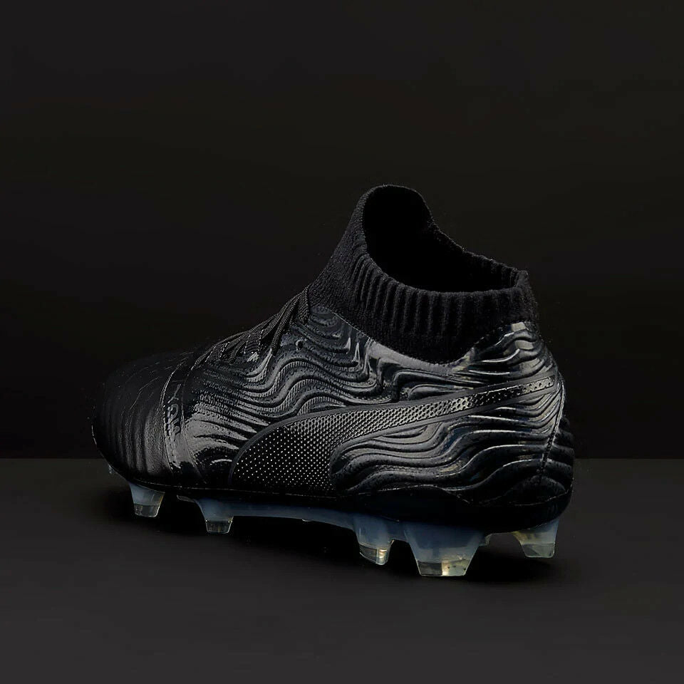 Puma ONE 18.1 FG Leather Mens - Black