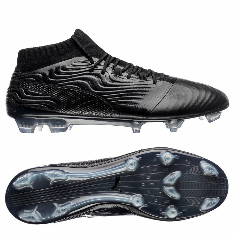Puma ONE 18.1 FG Leather Mens - Black