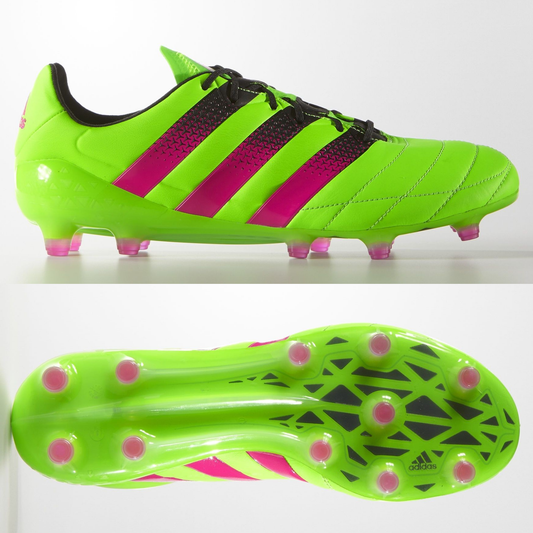 adidas Ace 16.1 FG Leather Mens - Solar Green*