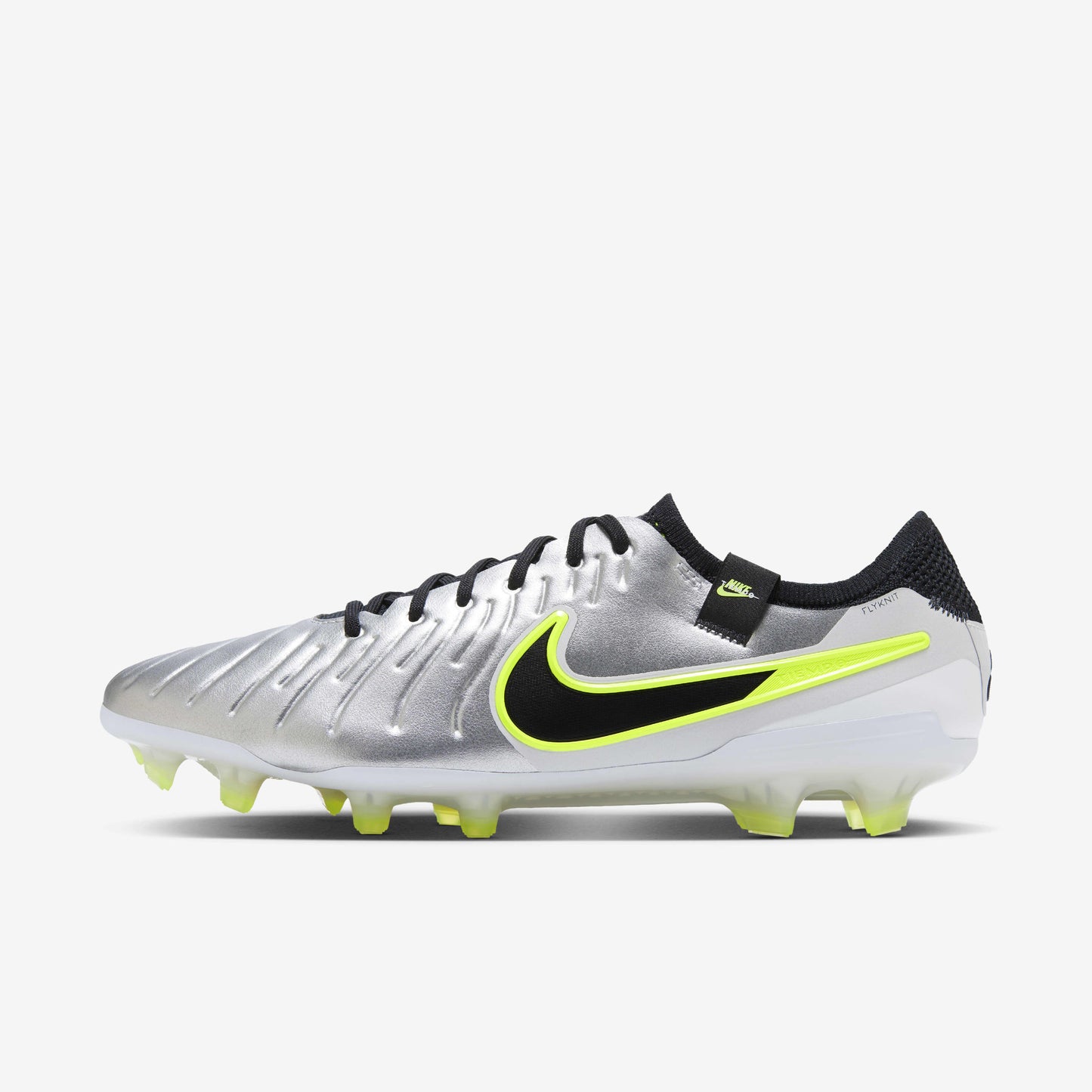 Nike Tiempo Legend 10 Elite FG Mens - Mad Voltage - Metallic Silver
