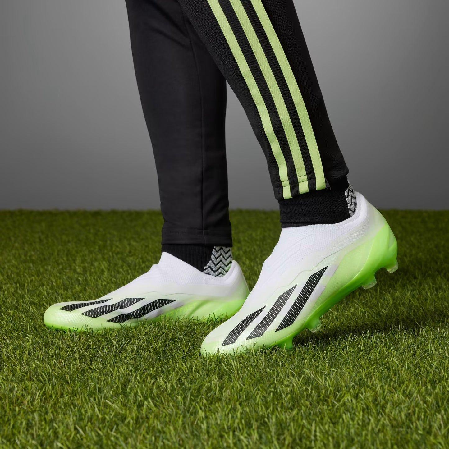 adidas X Crazyfast.1 Laceless Elite FG Mens - Crazyrush - White