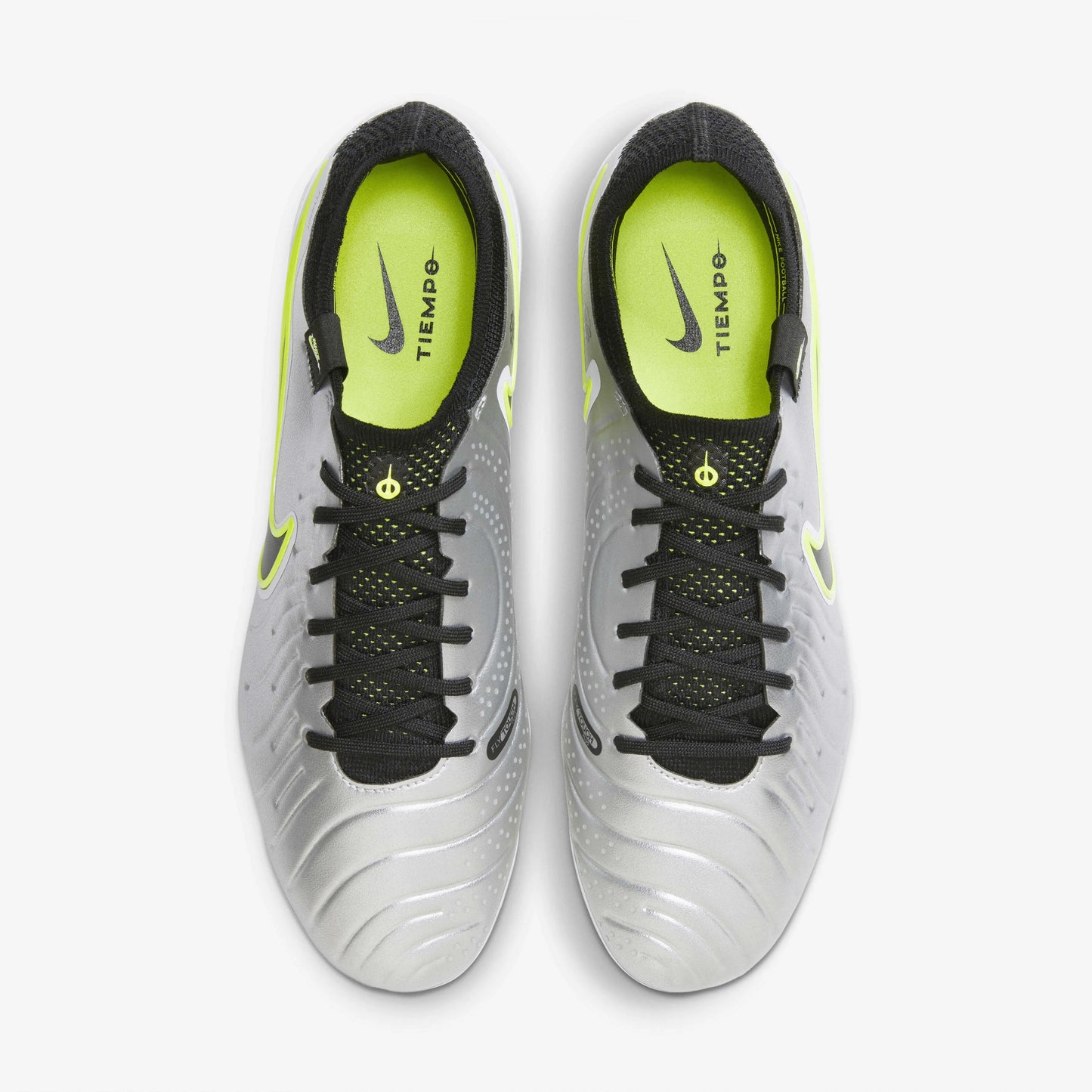 Nike Tiempo Legend 10 Elite FG Mens - Mad Voltage - Metallic Silver