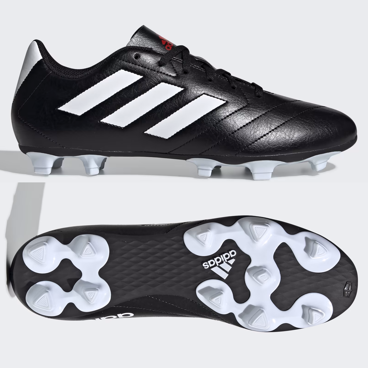 adidas Goletto VII FG Mens Football Boots Black SIZE 9 Firm Ground Moulded