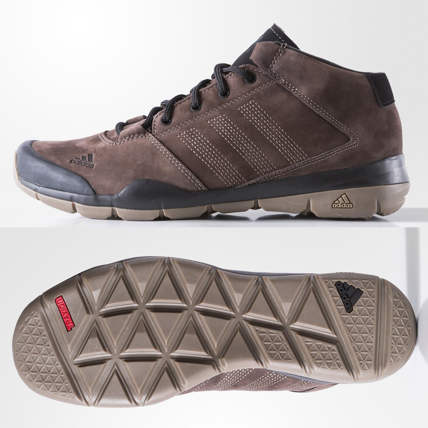 adidas Anzit DLX Mid Mens Hiking Boots SIZE 11.5 Walking Shoes Trail Nubuck