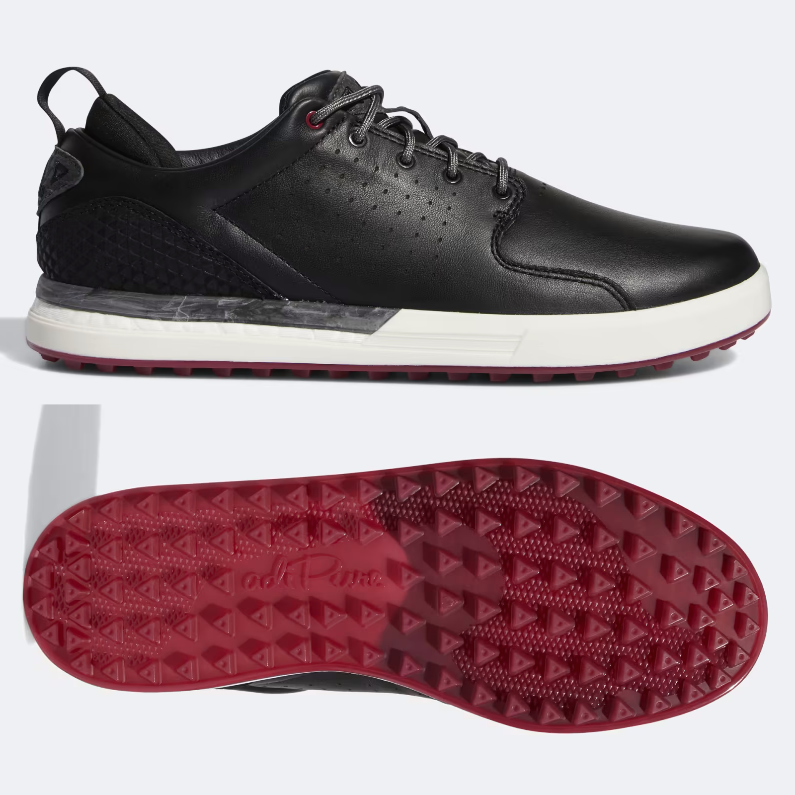 adidas Flopshot Mens Spikeless Golf Shoes - Black  SWB Boots