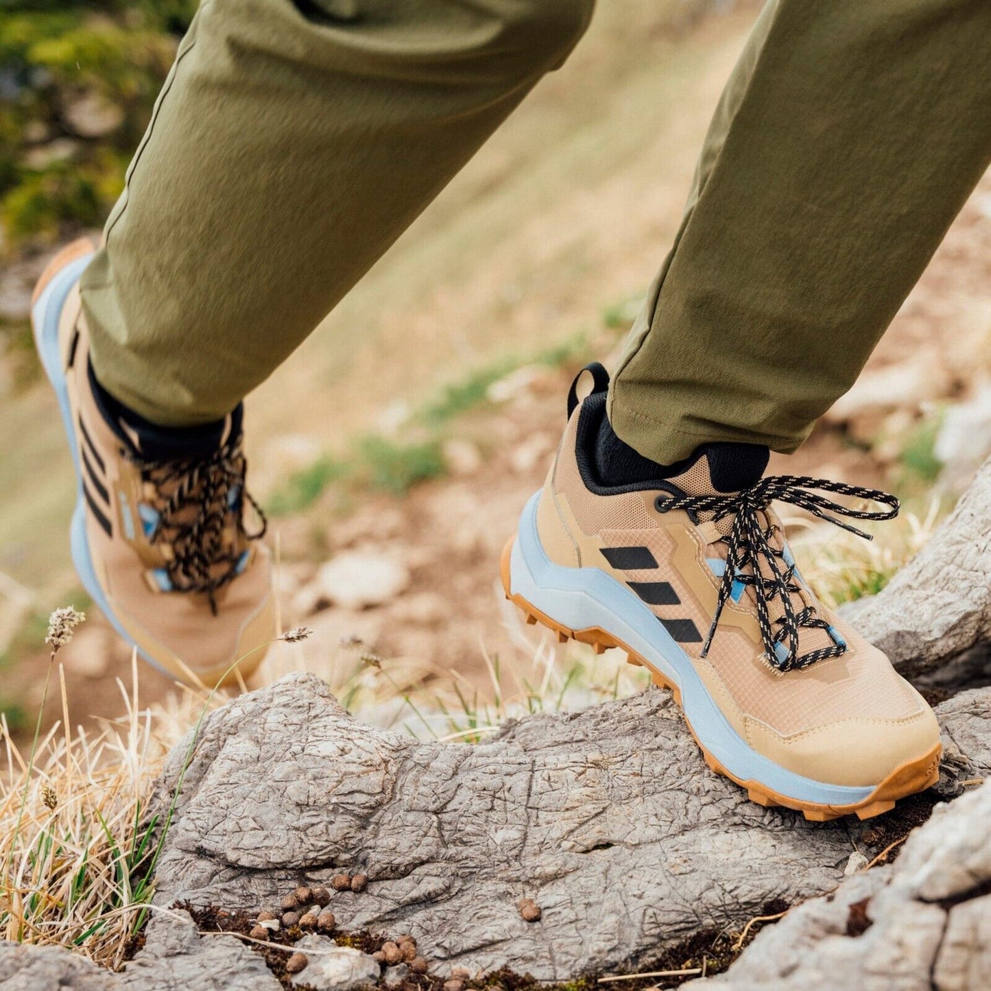 adidas Terrex AX4 GTX Womens Hiking Shoes Walking Trainers GORE-TEX Trail Beige