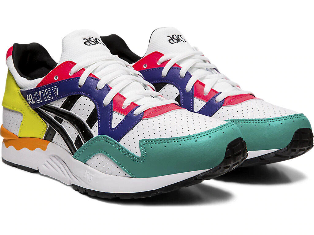 ASICS Tiger Gel Lyte V Mens Trainers White Black Multicolour SIZES 1191A227 100