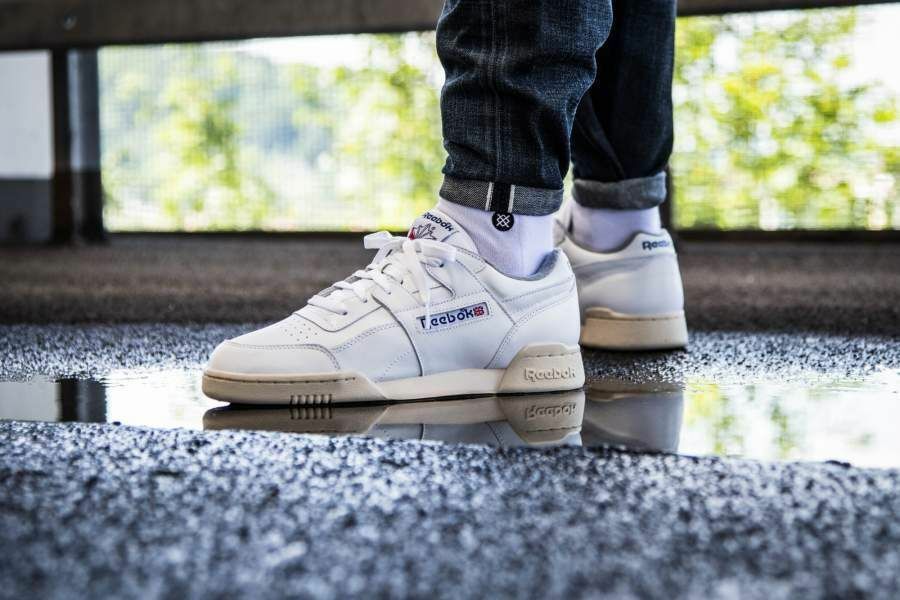 Reebok classic leather r12 mens trainers white Clearance