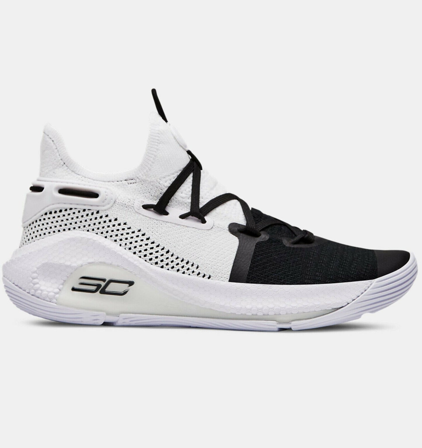 SALE Under Armour Curry 6 Junior Boys Girls Basketball Shoes SIZE 3 3.5 4 White