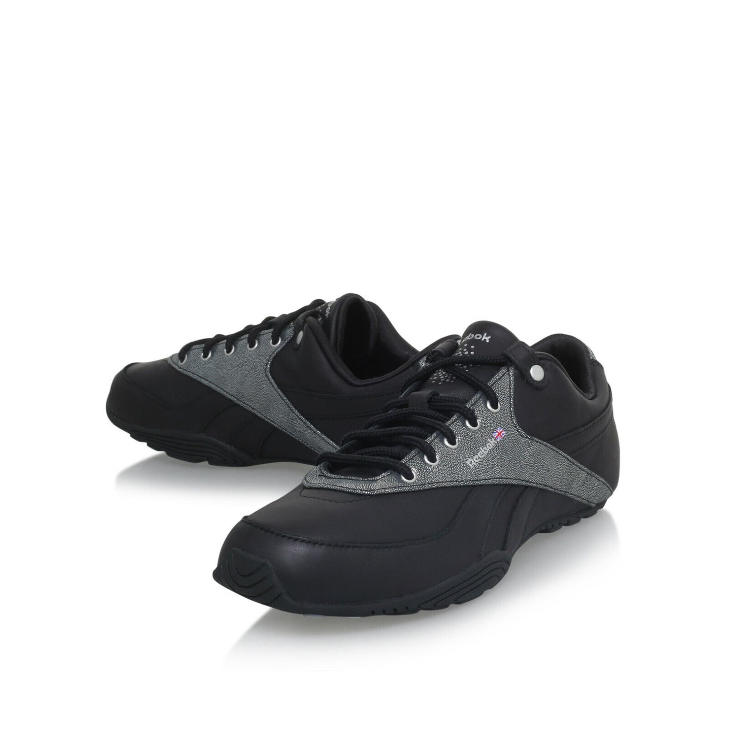 SALE Reebok Womens Oshen Casual Trainers Leather Girls Black SIZE 4.5 5.5 UK £60