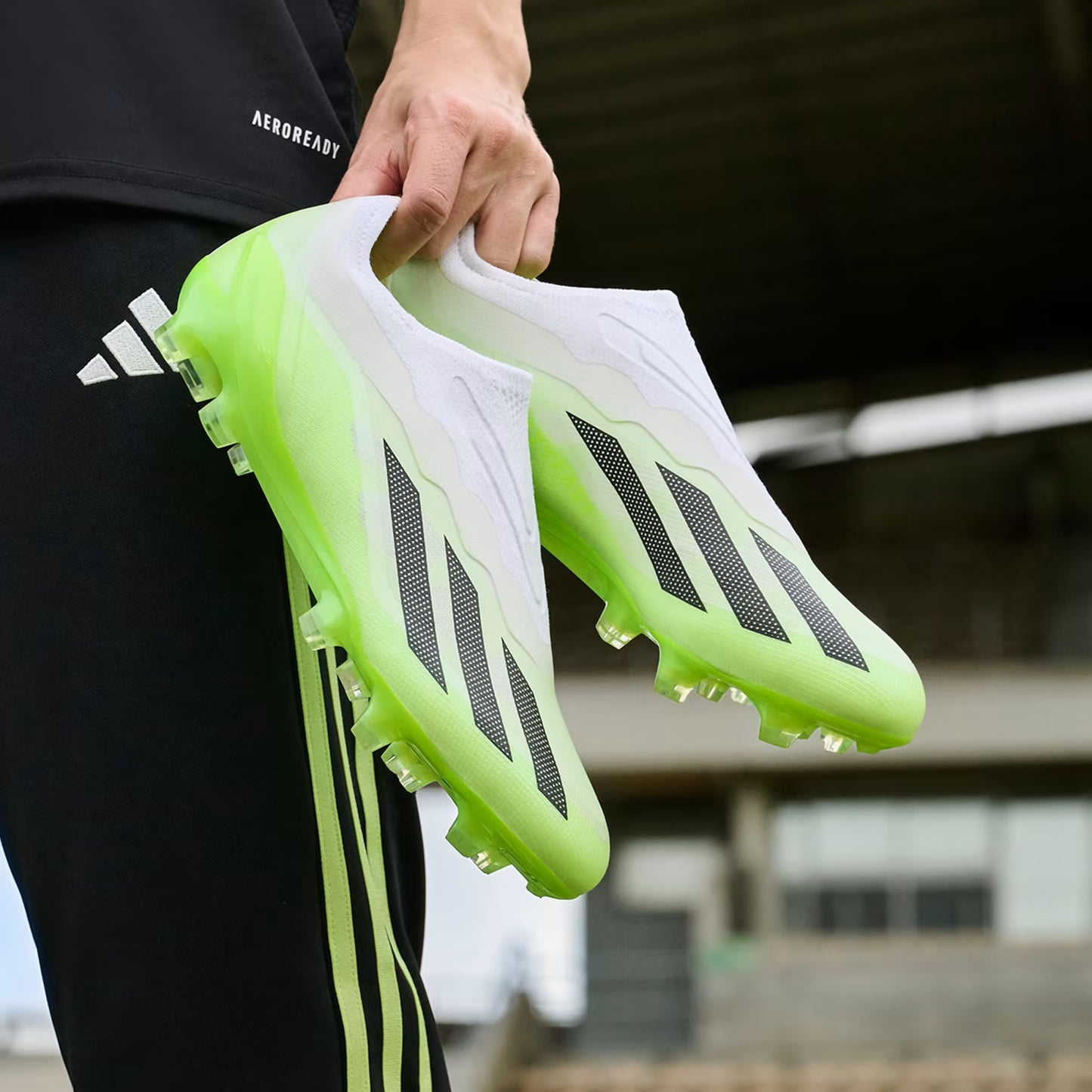 adidas X Crazyfast.1 Laceless Elite FG Mens - Crazyrush - White