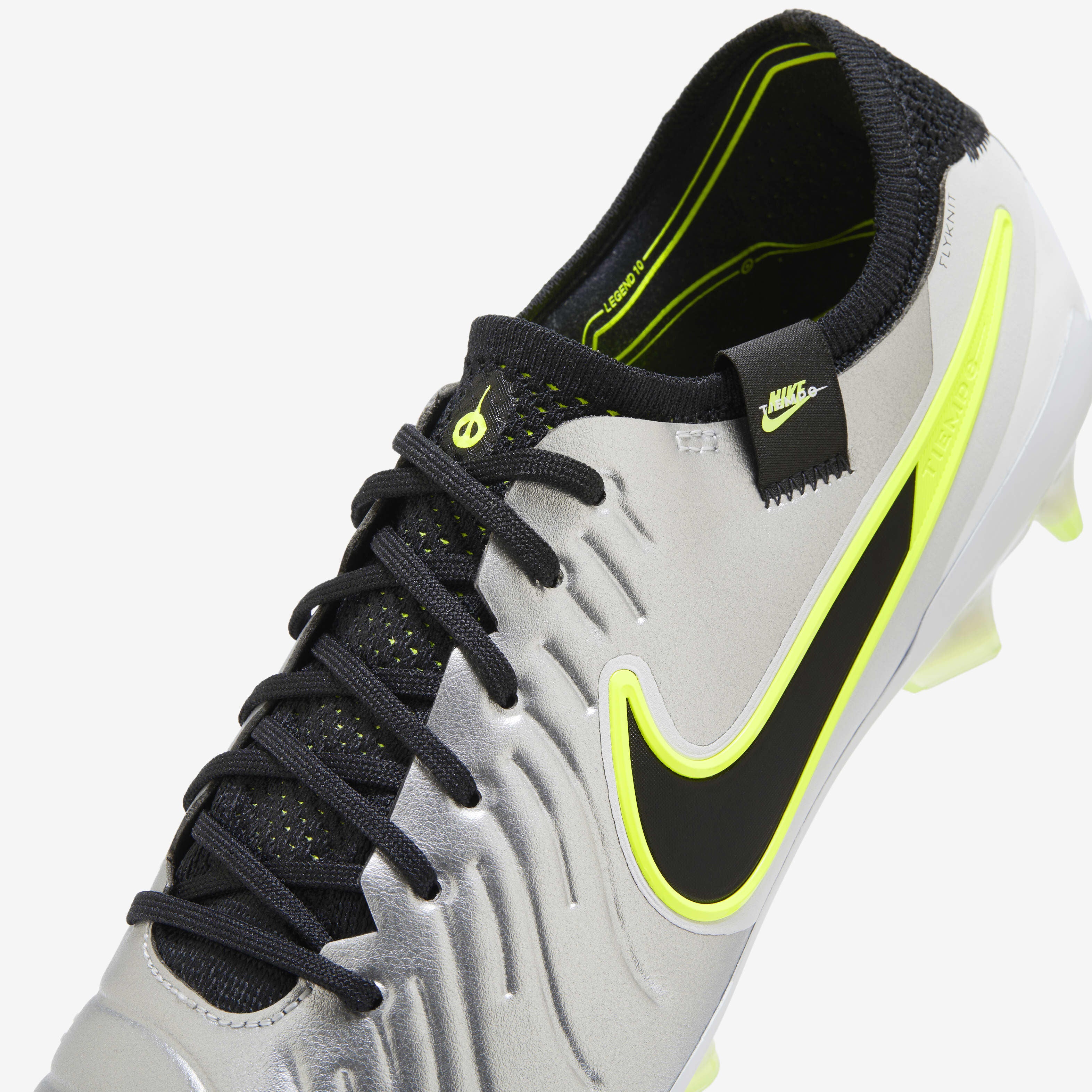 Nike Tiempo Legend 10 Elite FG Mens - Mad Voltage - Metallic