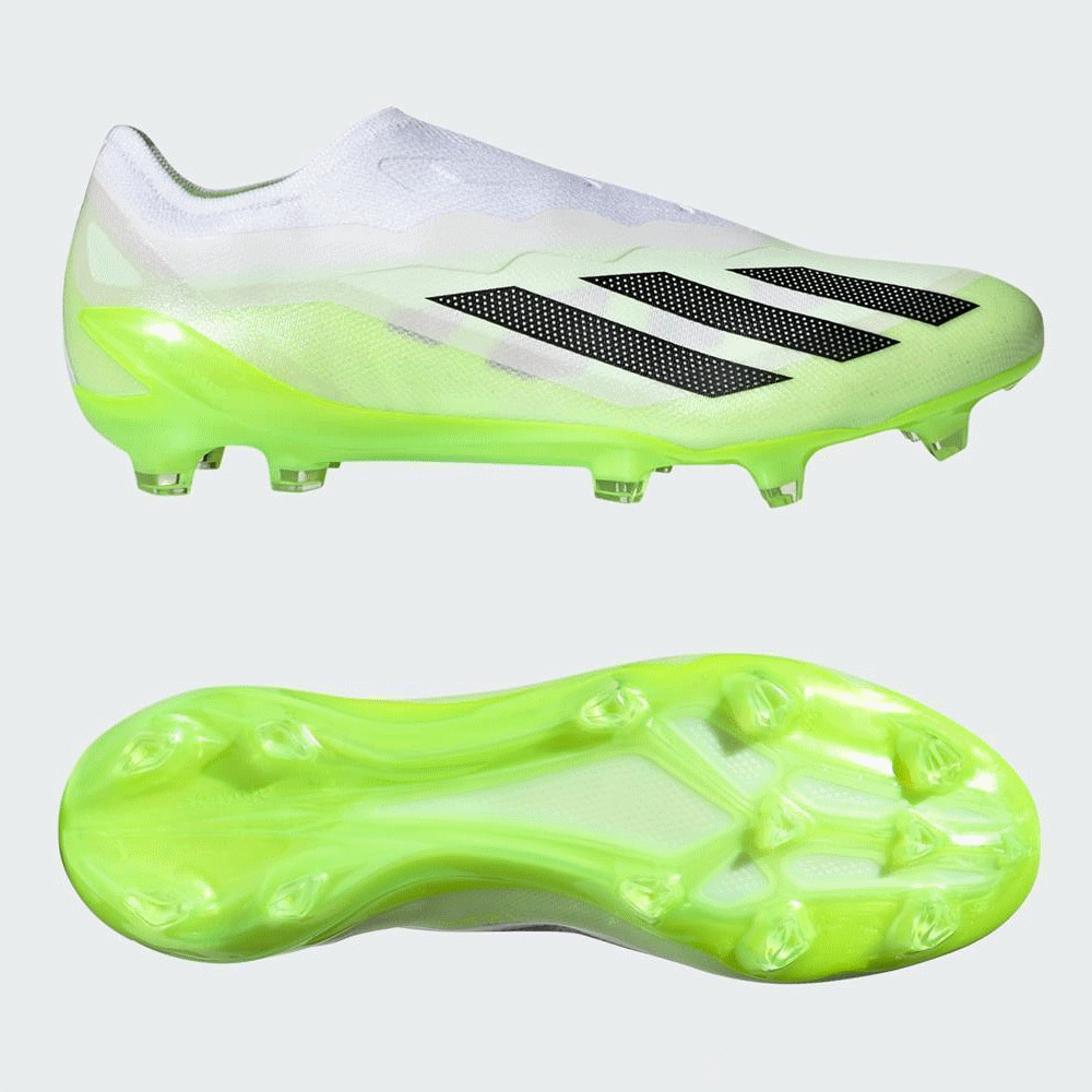 adidas X Crazyfast.1 Laceless Elite FG Mens - Crazyrush - White