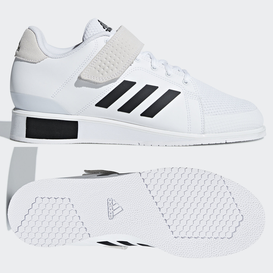 adidas Power Perfect 3 Mens Weightlifting Shoes - White