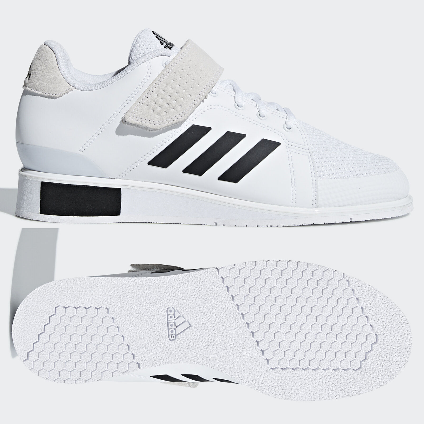 adidas Power Perfect 3 Mens Weightlifting Shoes - White