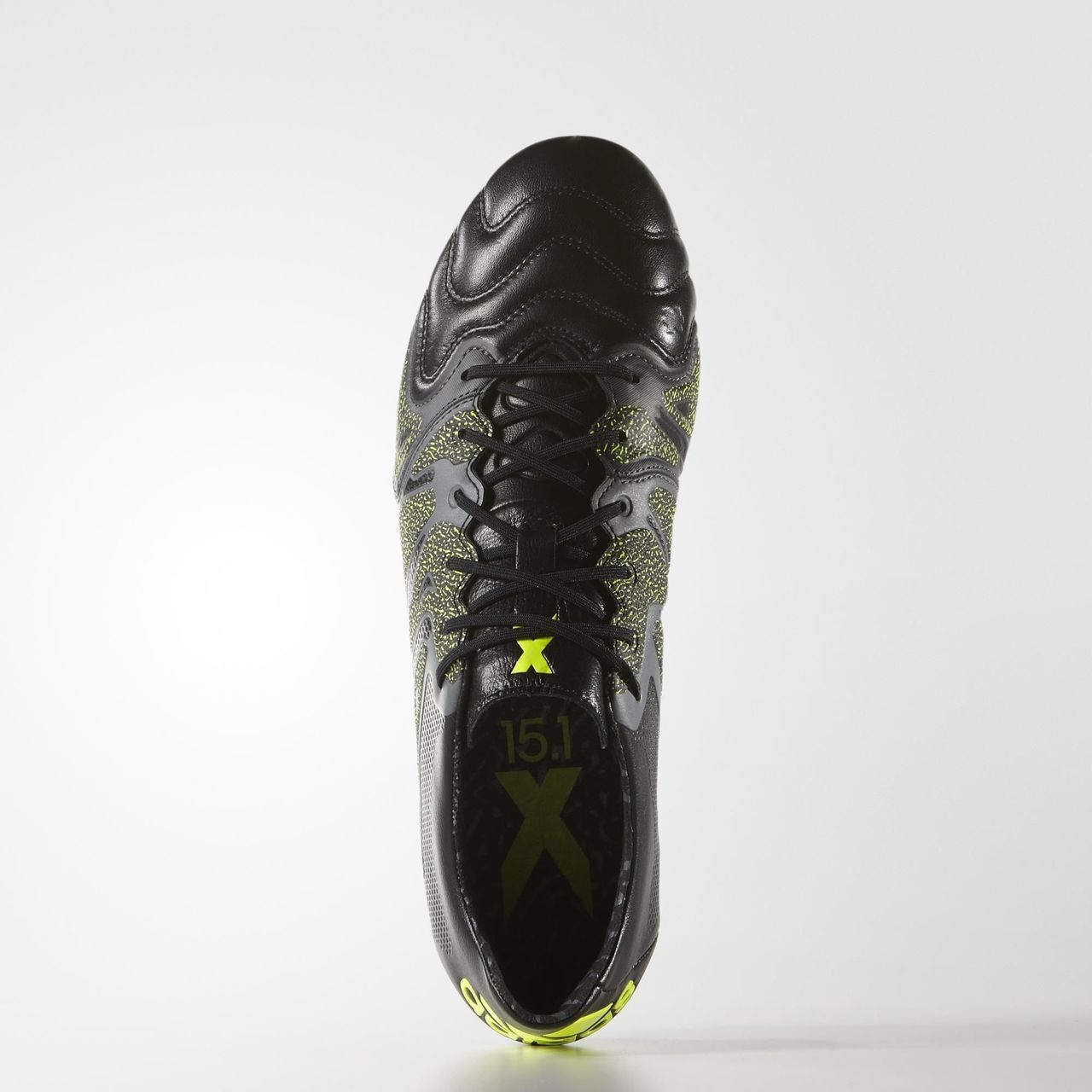 adidas X 15.1 FG Leather Mens - Core Black