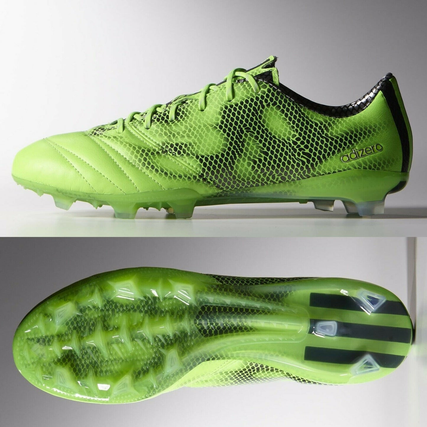 adidas F50 Adizero FG Leather Mens - Solar Green